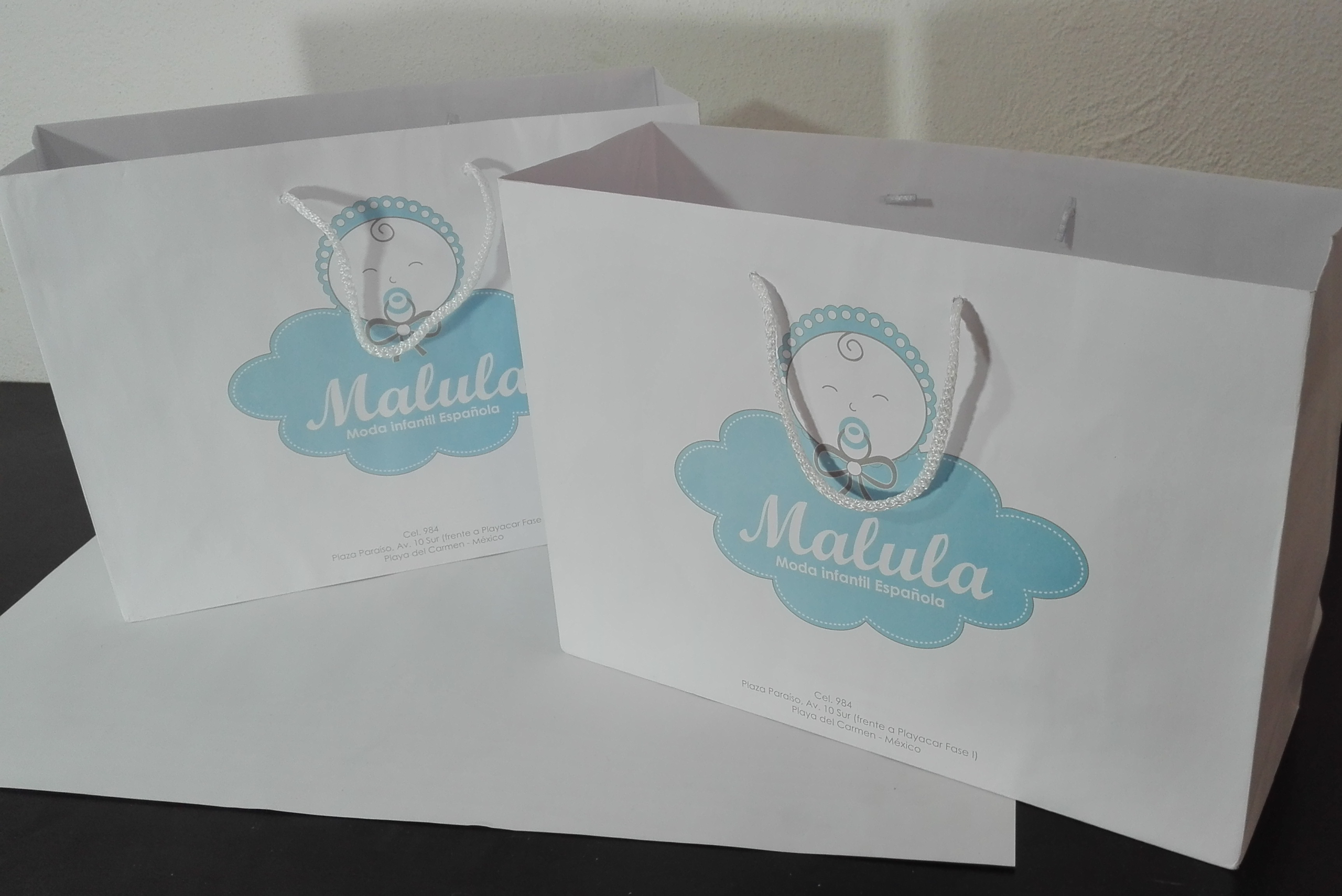 bolsas de papel con diseño impreso